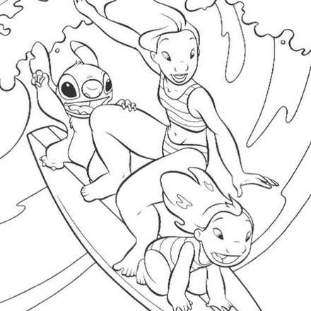 Lilo and Stitch coloring pages - 33 free Disney printables for kids to ...