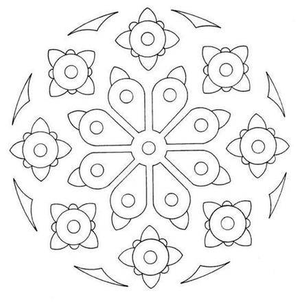 Mandalas for BEGINNERS - Coloring pages - Printable Coloring Pages ...