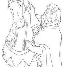 Achilles and Phoebus - Coloring page - DISNEY coloring pages - The Hunchback of Notre Dame coloring book pages