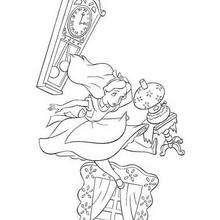 Alice  5 - Coloring page - DISNEY coloring pages - Alice in Wonderland coloring pages