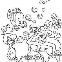 Ariel the Little Mermaid - Coloring page - DISNEY coloring pages - The Little Mermaid coloring pages
