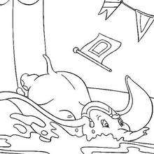 Dumbo falls - Coloring page - DISNEY coloring pages - Dumbo coloring pages