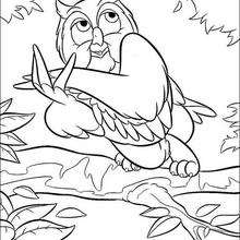 Owl 2 - Coloring page - DISNEY coloring pages - BAMBI coloring pages