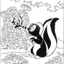 Flower 7 - Coloring page - DISNEY coloring pages - BAMBI coloring pages