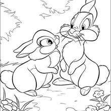 Thumper 13 - Coloring page - DISNEY coloring pages - BAMBI coloring pages