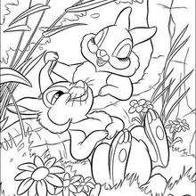 Thumper 12 - Coloring page - DISNEY coloring pages - BAMBI coloring pages