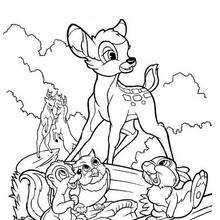 Bambi 51 - Coloring page - DISNEY coloring pages - BAMBI coloring pages