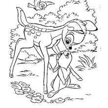 Bambi  4 - Coloring page - DISNEY coloring pages - BAMBI coloring pages