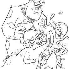 Sulley 1 - Coloring page - DISNEY coloring pages - Monsters, Inc. coloring pages