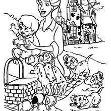 Puppies - Coloring page - DISNEY coloring pages - 101 Dalmatians coloring pages