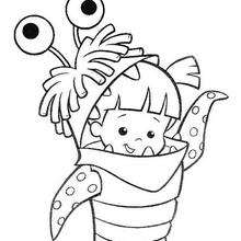 Boo Monster coloring page