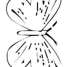 Flying Butterfly coloring page