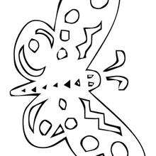 Funny Butterfly coloring page