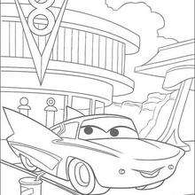 Flo - Motorama show car coloring page
