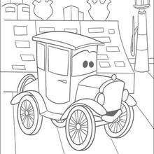 Cars: Lizzie - Coloring page - DISNEY coloring pages - Cars coloring pages