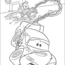 Cars: Lizzie and Mc Queen - Coloring page - DISNEY coloring pages - Cars coloring pages
