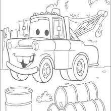 Cars: Truck chevrolet Mater - Coloring page - DISNEY coloring pages - Cars coloring pages