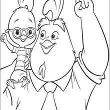Chicken Little  1 - Coloring page - DISNEY coloring pages - Chicken Little coloring pages