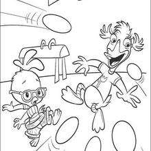 Chicken Little 11 - Coloring page - DISNEY coloring pages - Chicken Little coloring pages
