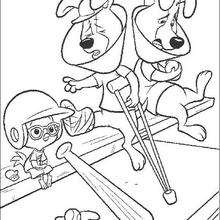Chicken Little Baseball Game coloring page