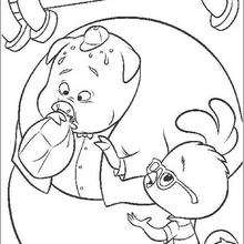 Chicken Little 39 - Coloring page - DISNEY coloring pages - Chicken Little coloring pages