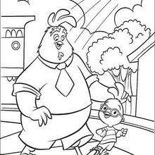 Chicken Little  Says Goodbye coloring page