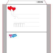 Love - Kids Craft - WRITING PAPERS - Envelopes with hellokids motifs