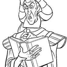 Frollo 3 - Coloring page - DISNEY coloring pages - The Hunchback of Notre Dame coloring book pages