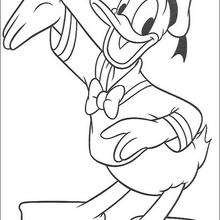 Hello Donald Duck coloring page