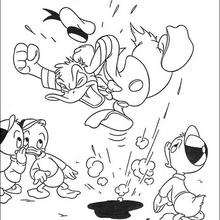 Donald Duck is angry - Coloring page - DISNEY coloring pages - Donald Duck coloring pages