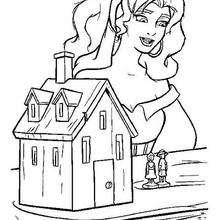 Esmeralda 4 - Coloring page - DISNEY coloring pages - The Hunchback of Notre Dame coloring book pages