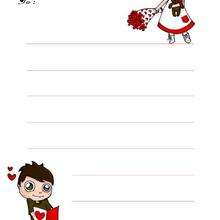 Love themed writing paper - Kids Craft - WRITING PAPERS - Writing papers