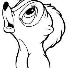 Flower 4 - Coloring page - DISNEY coloring pages - BAMBI coloring pages