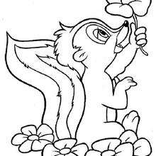 Flower 5 - Coloring page - DISNEY coloring pages - BAMBI coloring pages