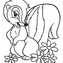 Flower 6 - Coloring page - DISNEY coloring pages - BAMBI coloring pages
