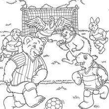 Franklin footballer - Coloring page - CHARACTERS coloring pages - CARTOON CHARACTERS Coloring Pages - FRANKLIN coloring pages - FRANKLIN to color