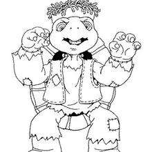 Halloween Franklin coloring page - Coloring page - CHARACTERS coloring pages - CARTOON CHARACTERS Coloring Pages - FRANKLIN coloring pages - FRANKLIN TURTLE coloring pages