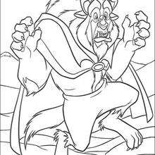 Beast - Coloring page - DISNEY coloring pages - Beauty and the Beast coloring pages