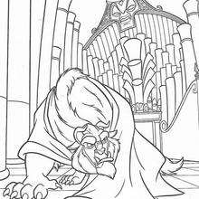 The Beast and Forte coloring page