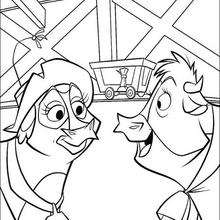 Mrs. Calloway and Maggie coloring page