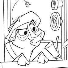Maggie the Train Conductor coloring page