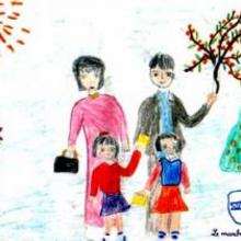 Têt day in Vietnam 1 - Drawing for kids - KIDS drawings - WORLD drawings - ASIA - VIETNAM