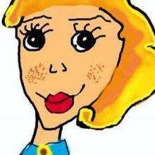 The blonde girl - Drawing for kids - KIDS drawings - CHARACTER drawings - GIRL