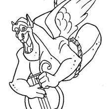 Gargoyle 1 - Coloring page - DISNEY coloring pages - The Hunchback of Notre Dame coloring book pages