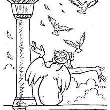 Gargoyle 4 - Coloring page - DISNEY coloring pages - The Hunchback of Notre Dame coloring book pages