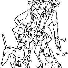 Meeting - Coloring page - DISNEY coloring pages - 101 Dalmatians coloring pages