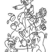 Monkeys tribe - Coloring page - DISNEY coloring pages - Tarzan coloring pages