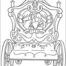Prince kiss - Coloring page - DISNEY coloring pages - Cinderella coloring book pages