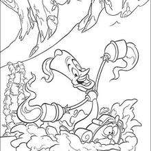 Lumiere the candelabra - Coloring page - DISNEY coloring pages - Beauty and the Beast coloring pages