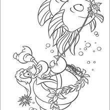 The sea shells - Coloring page - DISNEY coloring pages - The Little Mermaid coloring pages